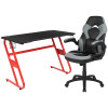 Flash Furniture Red Gaming Desk and Chair Set, Model# BLN-X10RSG1030-GY-GG