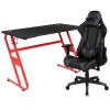 Flash Furniture Red Gaming Desk & Chair Set, Model# BLN-X20RSG1030-GY-GG