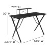 Flash Furniture Black Gaming Desk & Chair Set, Model# BLN-X30RSG1031-RD-GG 6