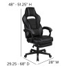 Flash Furniture Black Gaming Desk & Chair Set, Model# BLN-X40D1904L-BK-GG 5