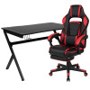 Flash Furniture Black Gaming Desk & Chair Set, Model# BLN-X40D1904-RD-GG