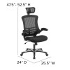 Flash Furniture Black High Back Mesh Chair, Model# BL-X-5H-GG 5