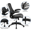 Flash Furniture Black Mid-Back Leather Chair, Model# BL-X-5M-LEA-GG 4