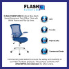 Flash Furniture Blue Mesh Mid-Back Desk Chair, Model# BL-X-5M-WH-BLUE-GG 3