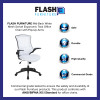 Flash Furniture White Mesh Mid-Back Desk Chair, Model# BL-X-5M-WH-GG 3