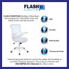 Flash Furniture White Mesh Mid-Back Desk Chair, Model# BL-X-5M-WH-WH-GG 3