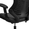 Flash Furniture Black High Back Leather Chair, Model# BL-ZP-806-BK-LEA-GG 7