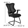 Flash Furniture Black Mesh Sled Base Chair, Model# BL-ZP-806C-GG 4