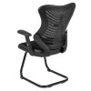 Flash Furniture Black Mesh Sled Base Chair, Model# BL-ZP-806C-GG 5