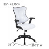 Flash Furniture White Mesh High Back Chair, Model# BL-ZP-806-WH-GG 5