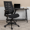 Flash Furniture Black Mesh Drafting Chair, Model# BL-ZP-809D-BK-GG 2