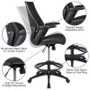 Flash Furniture Black Mesh Drafting Chair, Model# BL-ZP-809D-BK-GG 3
