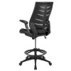 Flash Furniture Black Mesh Drafting Chair, Model# BL-ZP-809D-BK-GG 5