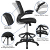 Flash Furniture Black Mesh Drafting Chair, Model# BL-ZP-8805D-BK-GG 3
