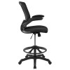 Flash Furniture Black Mesh Drafting Chair, Model# BL-ZP-8805D-BK-GG 7