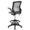 Flash Furniture Dark Gray Mesh Drafting Chair, Model# BL-ZP-8805D-DKGY-GG 5