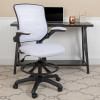 Flash Furniture White Mesh Drafting Chair, Model# BL-ZP-8805D-WH-GG 2