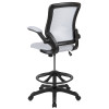 Flash Furniture White Mesh Drafting Chair, Model# BL-ZP-8805D-WH-GG 5