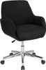 Flash Furniture Rochelle Black Fabric Mid-Back Chair, Model# BT-1172-BLK-F-GG