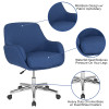 Flash Furniture Rochelle Blue Fabric Mid-Back Chair, Model# BT-1172-BLU-F-GG 3