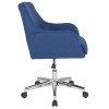 Flash Furniture Rochelle Blue Fabric Mid-Back Chair, Model# BT-1172-BLU-F-GG 7