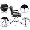 Flash Furniture Black LeatherSoft Office Chair, Model# BT-20595M-2-BK-GG 4