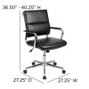 Flash Furniture Black LeatherSoft Office Chair, Model# BT-20595M-2-BK-GG 5