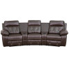 Flash Furniture Reel Comfort Series Brown Leather Theater - 3 Seat, Model# BT-70530-3-BRN-CV-GG 4