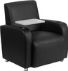Flash Furniture Black Leather Tablet Chair, Model# BT-8217-BK-GG