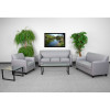 Flash Furniture HERCULES Diplomat Series Gray Leather Reception Set, Model# BT-827-SET-GY-GG 2