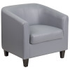 Flash Furniture Gray Leather Guest Chair, Model# BT-873-GY-GG