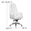 Flash Furniture White High Back Leather Chair, Model# BT-90269H-WH-GG 5