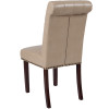 Flash Furniture HERCULES Series Beige Leather Parsons Chair, Model# BT-P-BG-LEA-GG 5