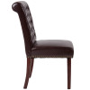 Flash Furniture HERCULES Series Brown Leather Parsons Chair, Model# BT-P-BRN-LEA-GG 7