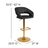 Flash Furniture Black Vinyl Barstool, Model# CH-122070-BK-G-GG 4