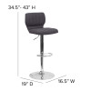Flash Furniture Charcoal Fabric Barstool, Model# CH-132330-BKFAB-GG 4