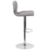 Flash Furniture Gray Fabric Barstool, Model# CH-132330-GYFAB-GG 7