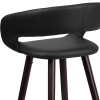 Flash Furniture Brynn Series 29"H Black Vinyl Barstool, Model# CH-152560-BK-VY-GG 6
