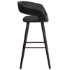 Flash Furniture Brynn Series 29"H Black Vinyl Barstool, Model# CH-152560-BK-VY-GG 7