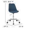 Flash Furniture Aurora Series Blue Fabric Task Chair, Model# CH-152783-BL-GG 5
