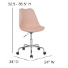 Flash Furniture Aurora Series Pink Fabric Task Chair, Model# CH-152783-PK-GG 5