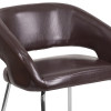 Flash Furniture Fusion Series Brown Leather Side Chair, Model# CH-162731-BN-GG 6