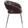 Flash Furniture Fusion Series Brown Leather Side Chair, Model# CH-162731-BN-GG 7