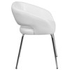 Flash Furniture Fusion Series White Leather Side Chair, Model# CH-162731-WH-GG 7