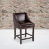 Flash Furniture Carmel Series 24" Brown LeatherSoft Stool, Model# CH-182020-24-BN-GG 2