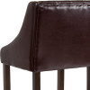 Flash Furniture Carmel Series 30" Brown Leather/Wood Stool, Model# CH-182020-T-30-BN-GG 6