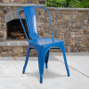 Flash Furniture Blue Metal Chair, Model# CH-31230-BL-GG 2