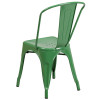 Flash Furniture Green Metal Chair, Model# CH-31230-GN-GG 5