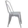 Flash Furniture Silver Metal Chair, Model# CH-31230-SIL-GG 7