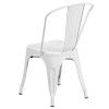 Flash Furniture White Metal Chair, Model# CH-31230-WH-GG 5